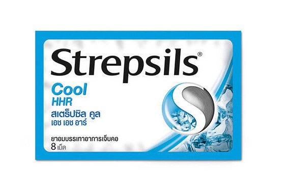 Strepsils Cool HHR 8 เม็ด