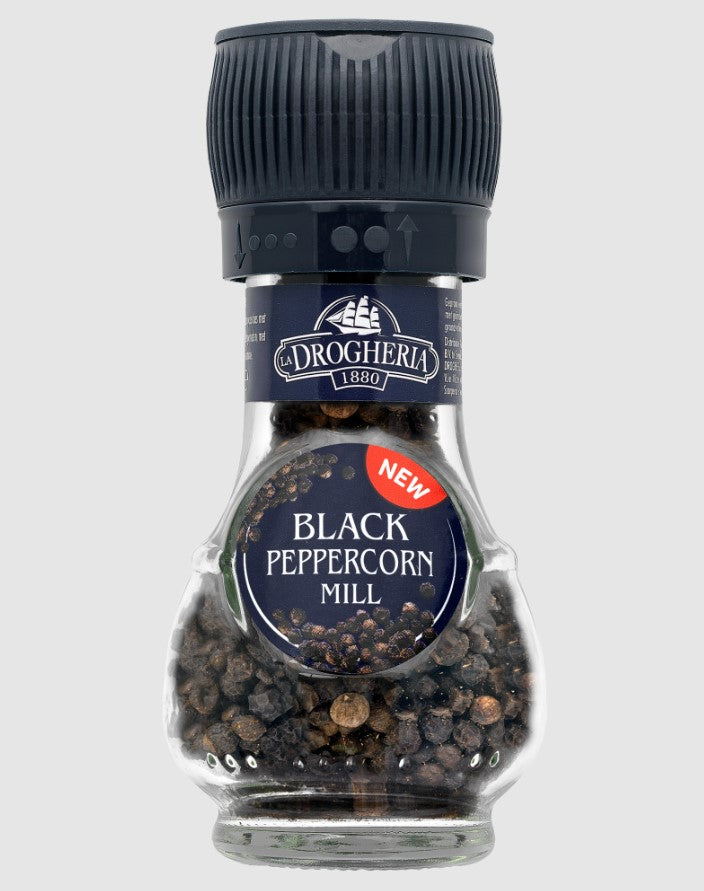 Drogheria Black Peppercorn Mill 45g