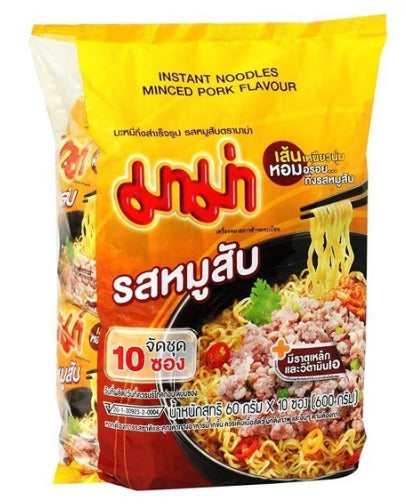 บะหมี่กึ่งสำเร็จรูปรสหมูสับ ตรามาม่า 10ซอง 600g