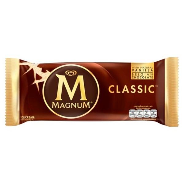 ไอศกรีม MAGNUM กลิ่นวานิลาเคลือบช็อกโกแลต 63g