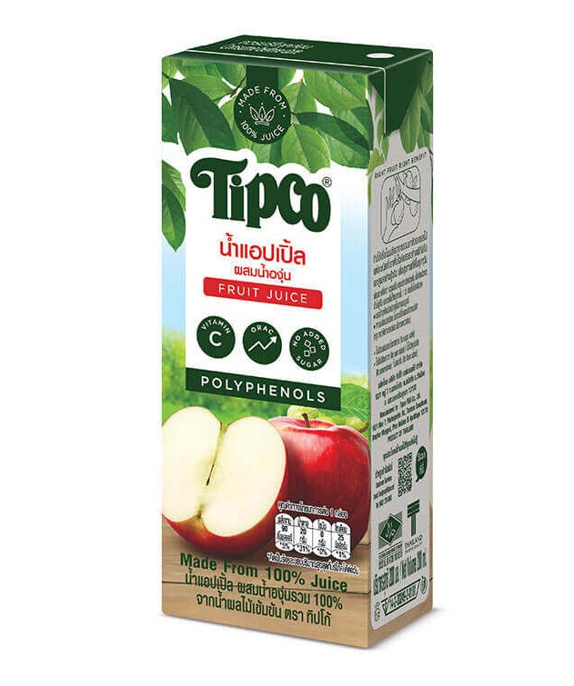 Tipco น้ำแอปเปิ้ลผสมน้ำองุ่น 200ml