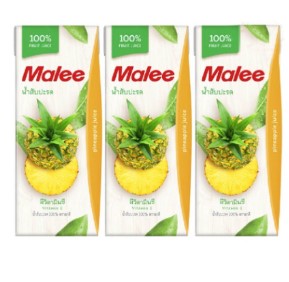 Malee น้ำสับปะรด 200ml pack 3