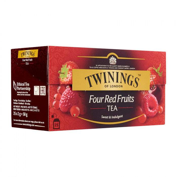 Twinings โฟร์ เรด ฟรุตส์ 50ก. 25ซอง